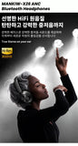 Mankiw 맨큐 ANC 노이즈 캔슬링 블루투스 헤드폰 유무선 호환 최신 블루투스 5.4 X26